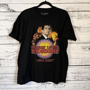 The Office Michael Scott Threat Level Midnight Movie Tee Shirt Size XL